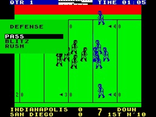 American Football screenshot 5 for ZX Spectrum
